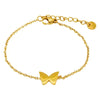 Wholesale Animals Style 316L Stainless Steel Goldplated Butterfly Bracelet For Women