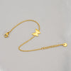 Wholesale Animals Style 316L Stainless Steel Goldplated Butterfly Bracelet For Women