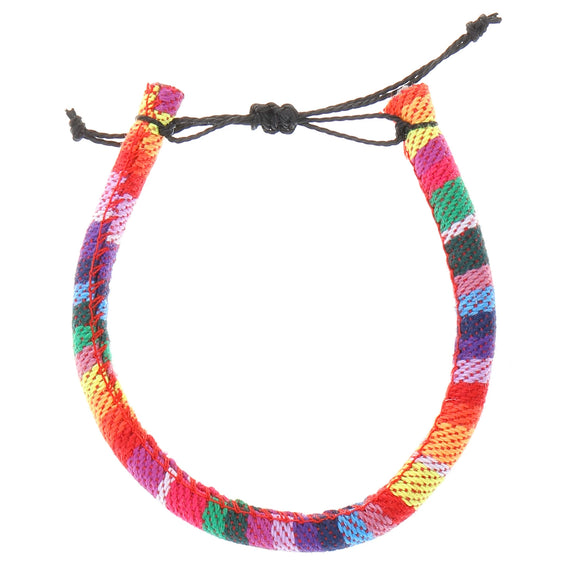 Wholesale Anklet Bohemian Handwoven Fabric Geometric Style Unisex