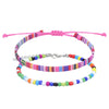 Wholesale Anklet Bohemian Handwoven Fabric Geometric Style Unisex
