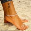 Wholesale Anklet Geometric S925 Sterling Silver Retro Style Women's