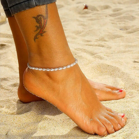 Wholesale Anklet Geometric S925 Sterling Silver Retro Style Women's