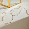 Wholesale Anklet 18K Gold Stainless Steel Geometric Style For Women