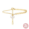 Wholesale Anklet S925 Sterling Silver Natural Geometric Retro Style