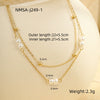 Wholesale Anklet Stainless Steel 18K Geometric Tassel Pearl Design Unisex