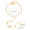 Wholesale Anklet Stainless Steel Light Luxury Heart Shape Electroplating Enamel