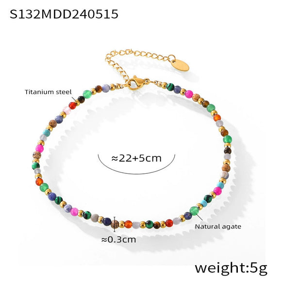 Wholesale Anklet 316L Stainless Steel Geometric Handmade For Women