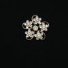 Wholesale Antilight Brooch Zinc Alloy Flowershaped Electroplated Unisex Decorative Pin