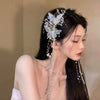 Wholesale Artificial Crystal Diamond Butterfly Tassel Spring Clip Hair Accessories With Fashion Sweet Design And Fairy Temperament