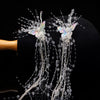 Wholesale Artificial Crystal Diamond Butterfly Tassel Spring Clip Hair Accessories With Fashion Sweet Design And Fairy Temperament