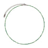 Wholesale Artificial Crystal Geometry Style Polishing Ball Chain Clavicle Necklace