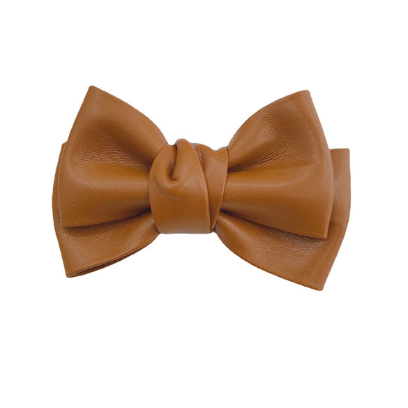 Wholesale Artificial Leather Handwoven Pleated Bow Jewelry And Phone Case Accessories