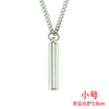 Wholesale Ashes Perfume Pendant Necklace Titanium Steel Geometric Cuban Chain Style For Men And Women