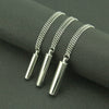 Wholesale Ashes Perfume Pendant Necklace Titanium Steel Geometric Cuban Chain Style For Men And Women
