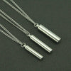 Wholesale Ashes Perfume Pendant Necklace Titanium Steel Geometric Cuban Chain Style For Men And Women