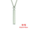 Wholesale Ashes Perfume Pendant Necklace Titanium Steel Geometric Cuban Chain Style For Men And Women