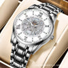 Wholesale Automatic Mechanical Men's Watch Stainless Steel Round Dial Business Style Waterproof