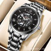 Wholesale Automatic Mechanical Men's Watch Stainless Steel Round Dial Business Style Waterproof