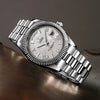 Wholesale Automatic Mechanical Watch Men's Stainless Steel Case Round Dial Sapphire Calendar Leisure Style