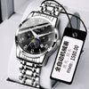 Wholesale Automatic Men's Watch Alloy Case And Strap Mineral Strengthened Glass Mirror Round Dial Leisure Style Waterproof Luminous