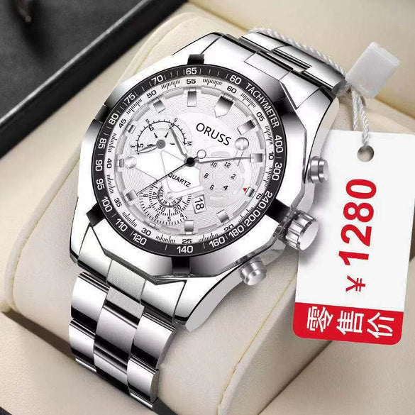 Wholesale Automatic Movement Watch Steel Strap Round Dial Luminous Waterproof Men's Leisure Watch