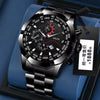 Wholesale Automatic Movement Watch Steel Strap Round Dial Luminous Waterproof Men's Leisure Watch