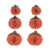 Wholesale Autumn Pumpkin Beaded Earrings With Colorful Diamond Sequin Flowers And Fruit Shaped Rice Beads For Women Little Fresh Style