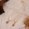Wholesale Baby Lipstick Pendant Necklace Ice Cute Light Luxury Stainless Steel Fashion Jewelry