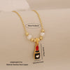 Wholesale Baby Lipstick Pendant Necklace Ice Cute Light Luxury Stainless Steel Fashion Jewelry