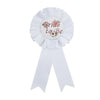 Wholesale Badge Tinplate White Flower Dripping Glue For Wedding Party Supplies