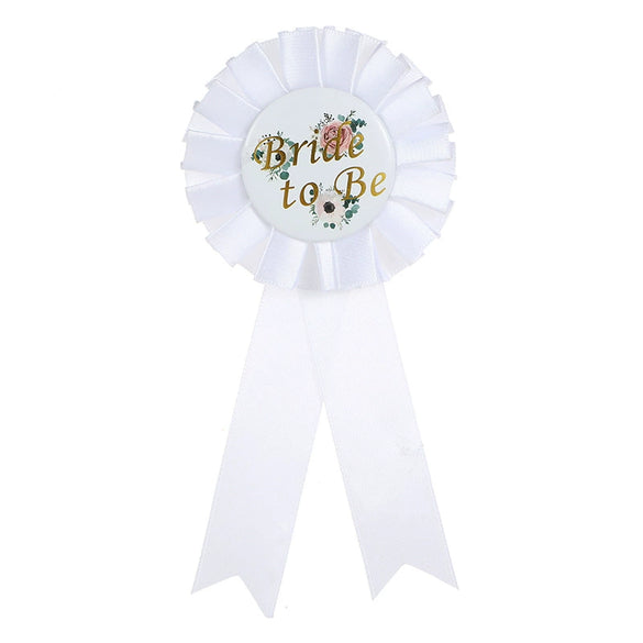 Wholesale Badge Tinplate White Flower Dripping Glue For Wedding Party Supplies