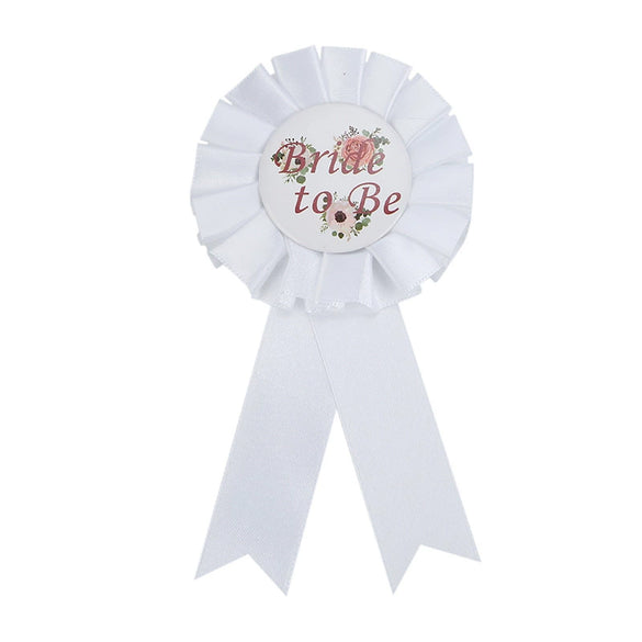 Wholesale Badge Tinplate White Flower Dripping Glue For Wedding Party Supplies