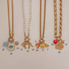 Wholesale Bag Stainless Steel Fruit Pattern Electroplated Pendant