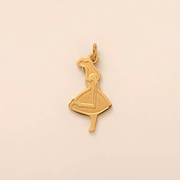 Wholesale Bag Stainless Steel Fruit Pattern Electroplated Pendant