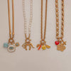 Wholesale Bag Stainless Steel Fruit Pattern Electroplated Pendant
