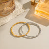 Wholesale Bamboo Style Stainless Steel Bracelets With 18K Gold Handmade And Electroplating Nonfading