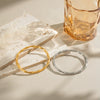 Wholesale Bamboo Style Stainless Steel Bracelets With 18K Gold Handmade And Electroplating Nonfading