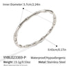 Wholesale Bamboo Style Stainless Steel Bracelets With 18K Gold Handmade And Electroplating Nonfading