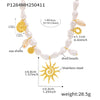 Wholesale Baroque Beads Starfish Multiaccessories Collarbone Necklace In Stainless Steel Shell Beads With Electroplating Geometric Pattern For Women Light Luxury Minimalist Style