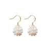 Wholesale Baroque Retro Women's Alien Shape Freshwater Pearl Earrings With S925 Silver Hook
