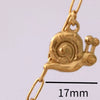 Wholesale Beach Starfish And Conch Pendant Necklace Natural Style Stainless Steel Mixed Gemstone Inlay 18K Gold Plated