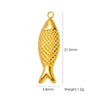 Wholesale Beach Wind Pendant Accessories Animal Style Starfish Shell 304 Stainless Steel Electroplated