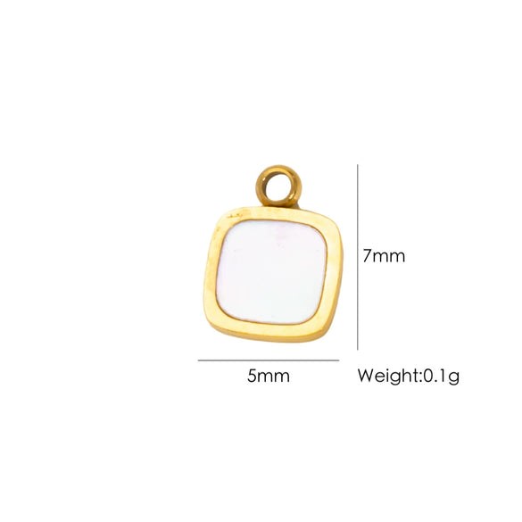 Wholesale Beach Wind Pendant Accessories Animal Style Starfish Shell 304 Stainless Steel Electroplated