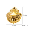 Wholesale Beach Wind Pendant Accessories Animal Style Starfish Shell 304 Stainless Steel Electroplated