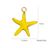 Wholesale Beach Wind Pendant Accessories Animal Style Starfish Shell 304 Stainless Steel Electroplated
