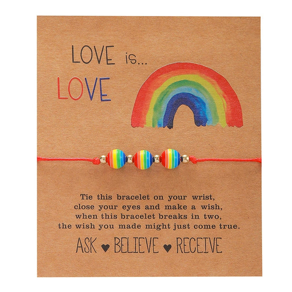 Wholesale Bead Bracelet Thread Rope Geometric Handwoven