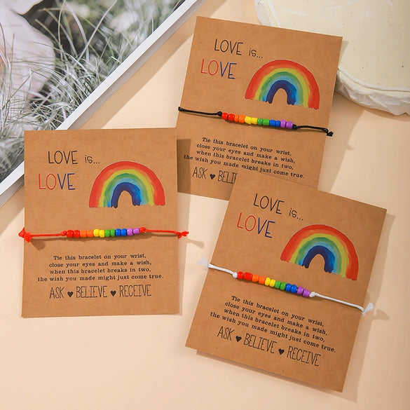 Wholesale Bead Bracelet Thread Rope Geometric Handwoven