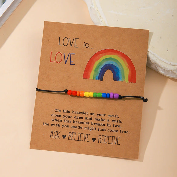 Wholesale Bead Bracelet Thread Rope Geometric Handwoven