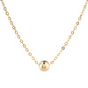 Wholesale Bead Necklace 925 Sterling Silver Geometric Oshaped Chain Plated With Gold Polished Minimalist Style For Women