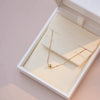 Wholesale Bead Necklace 925 Sterling Silver Geometric Oshaped Chain Plated With Gold Polished Minimalist Style For Women